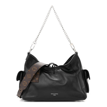 Louis Vuitton Lambskin CarryAll Cargo Vibe PM Black 1 of 9