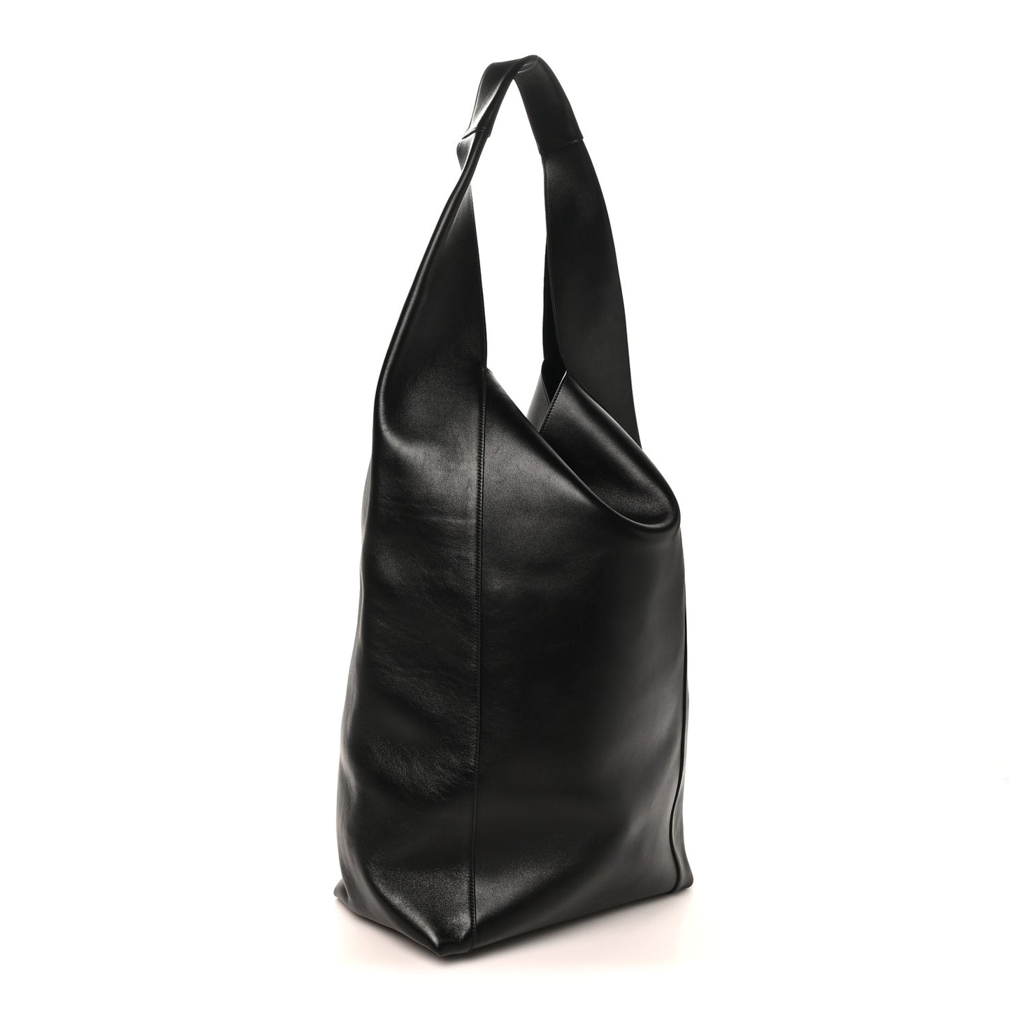 Supple Calfskin Large Tanger Hobo Black