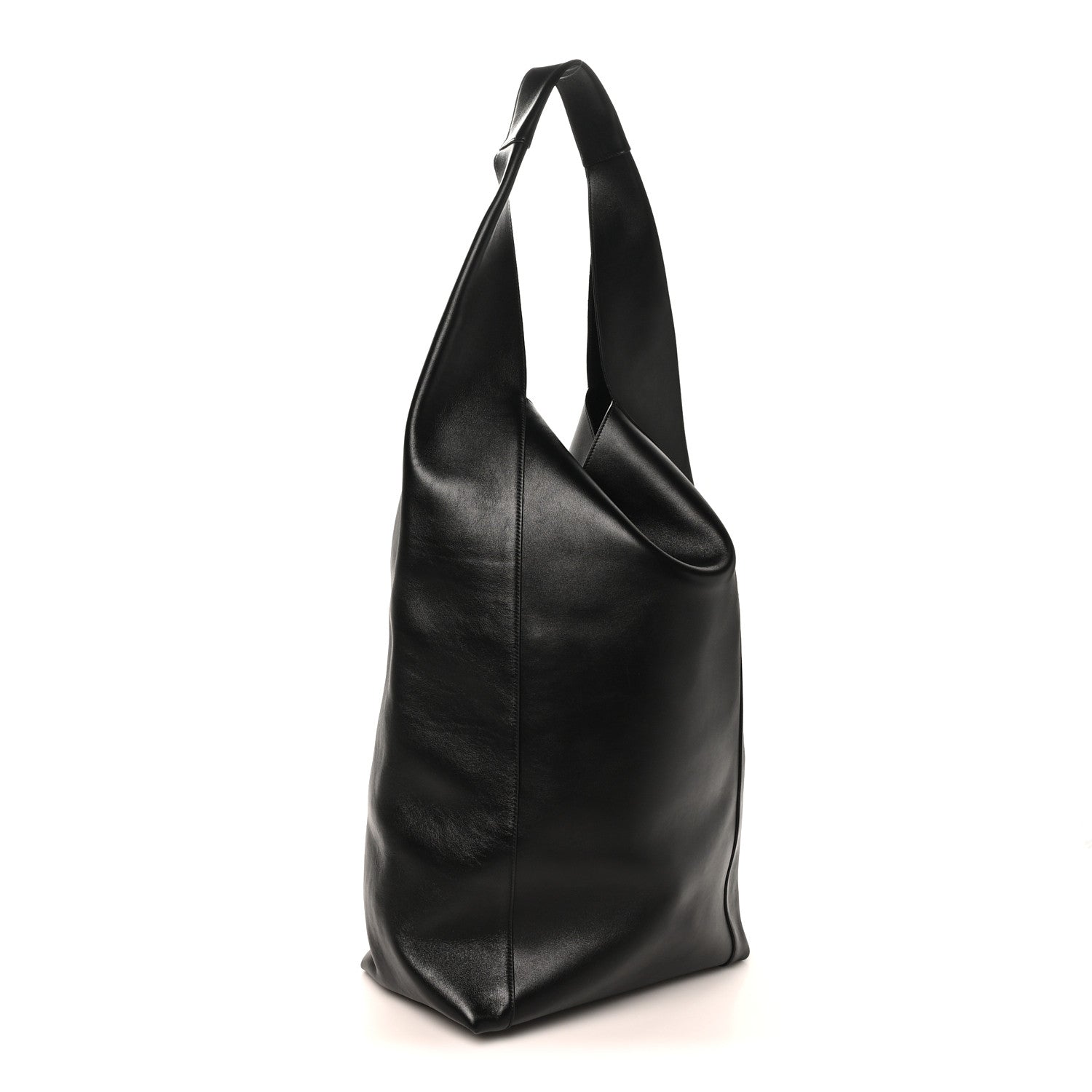 Saint Laurent Supple Calfskin Large Tanger Hobo Black 4 of 11