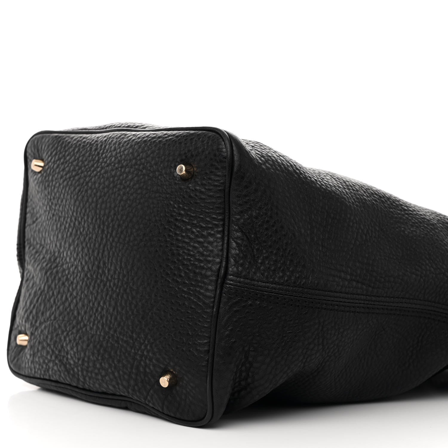 Burberry Grainy Calfskin Medium Check Ashby Hobo Black 10 of 18