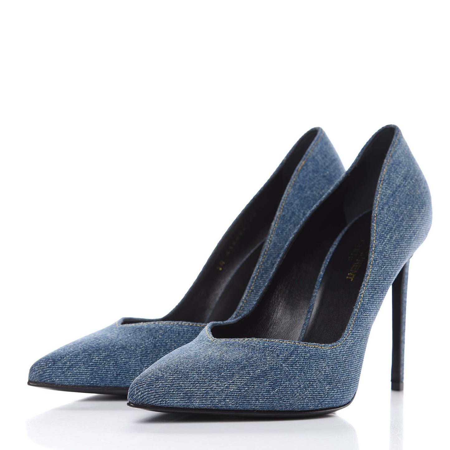 Denim Classic Paris Escarpin V 105 Skinny Pumps 40 Light Blue