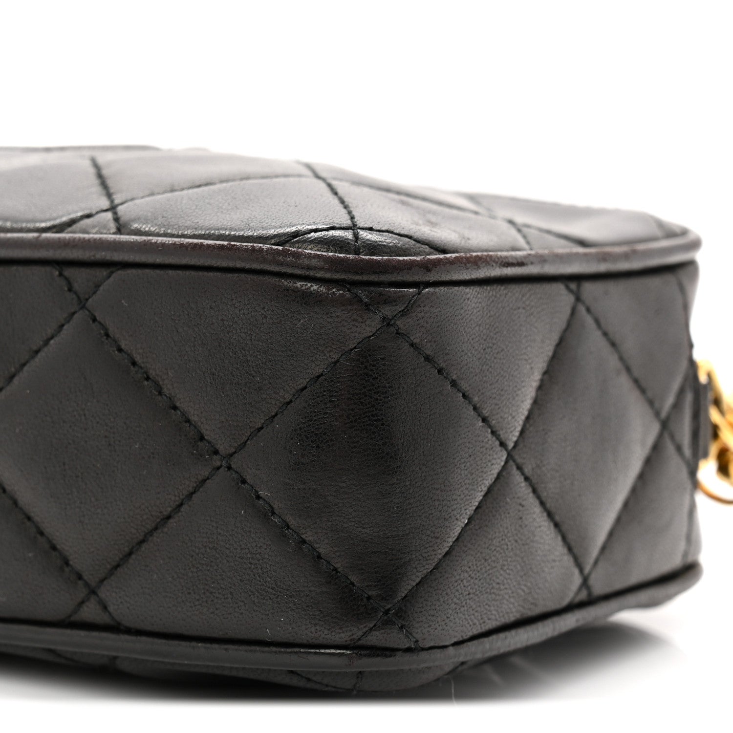 Chanel Lambskin Quilted Tassel Camera Case Black 11 of 11