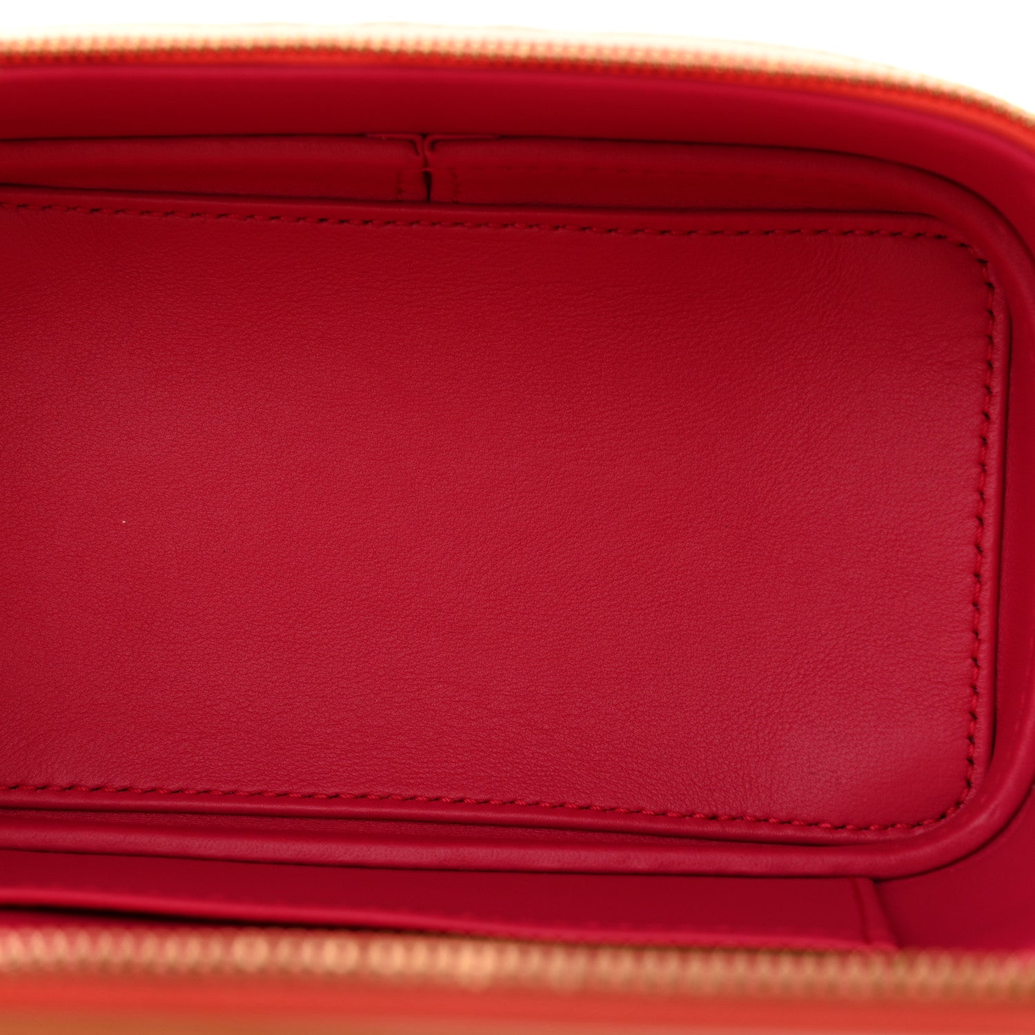 Bulgari Calfskin Rattan Serpenti Forever Top Handle Vanity Orange 5 of 13