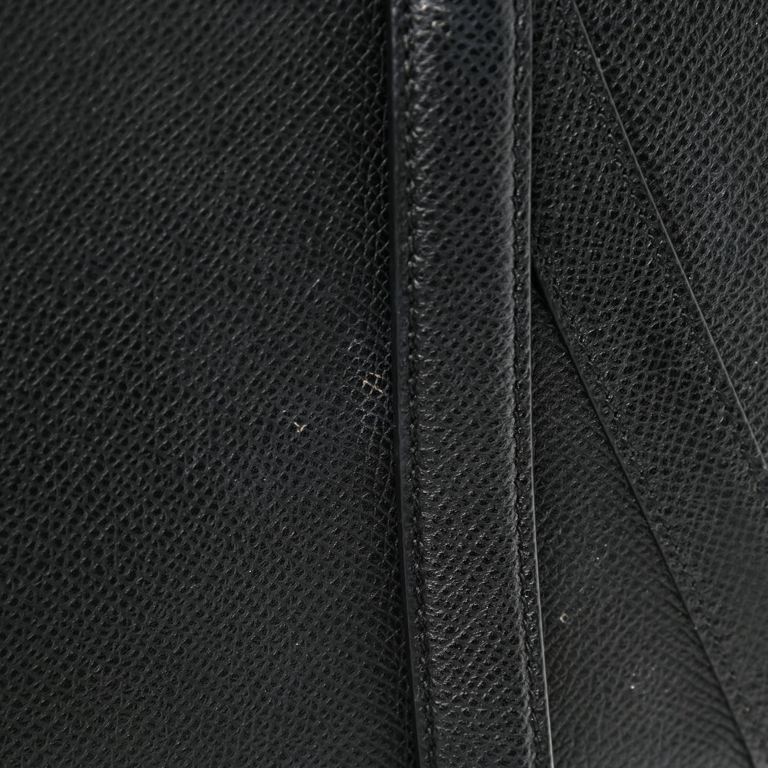 Christian Dior Grained Calfskin Saddle Bag Black 9 of 10
