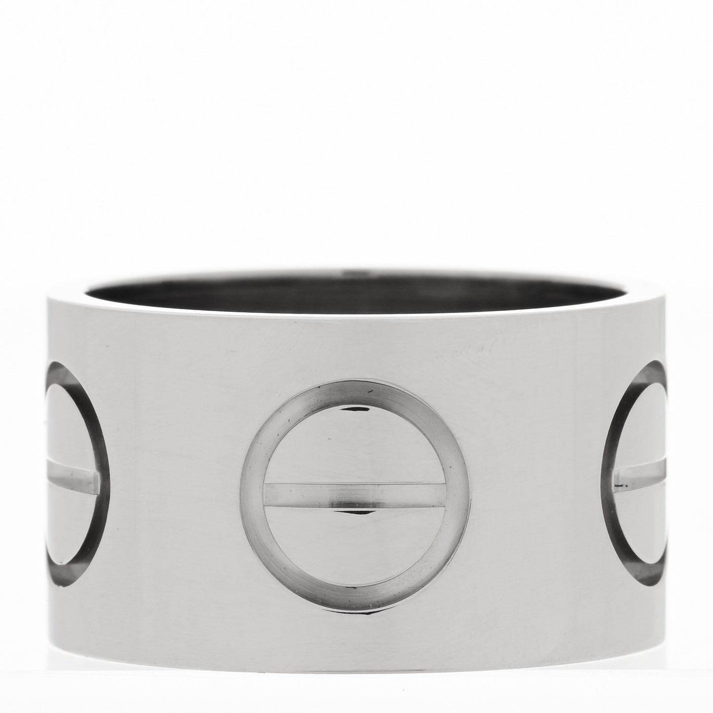 18K White Gold 11mm LOVE Ring 52 6