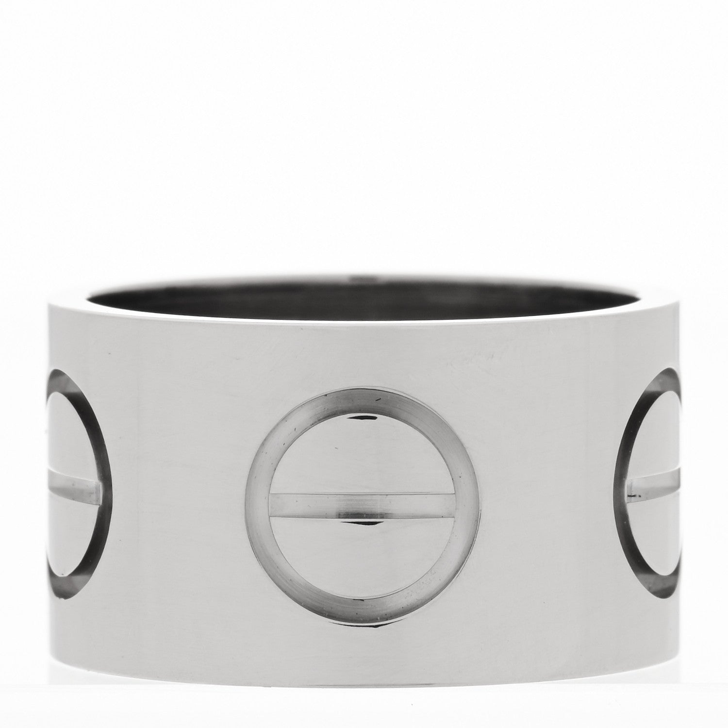 Cartier 18K White Gold 11mm LOVE Ring 52 6 3 of 5