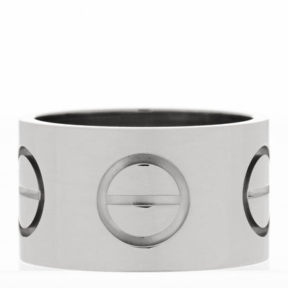Cartier 18K White Gold 11mm LOVE Ring 52 6 3 of 5