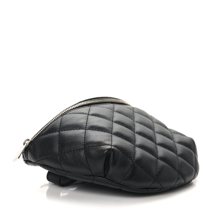 Chanel Calfskin Quilted Waist Belt Bag Black 4 of 11