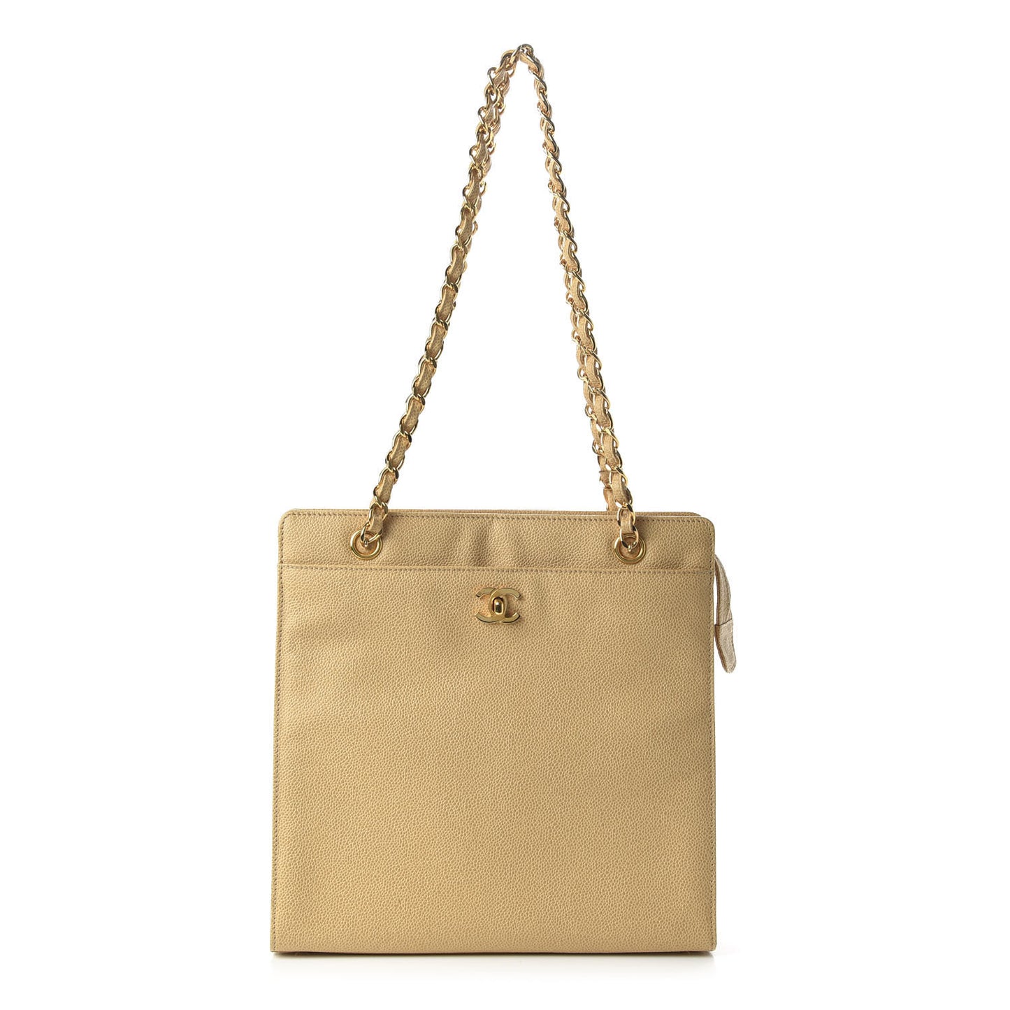 Caviar Shoulder Bag Beige