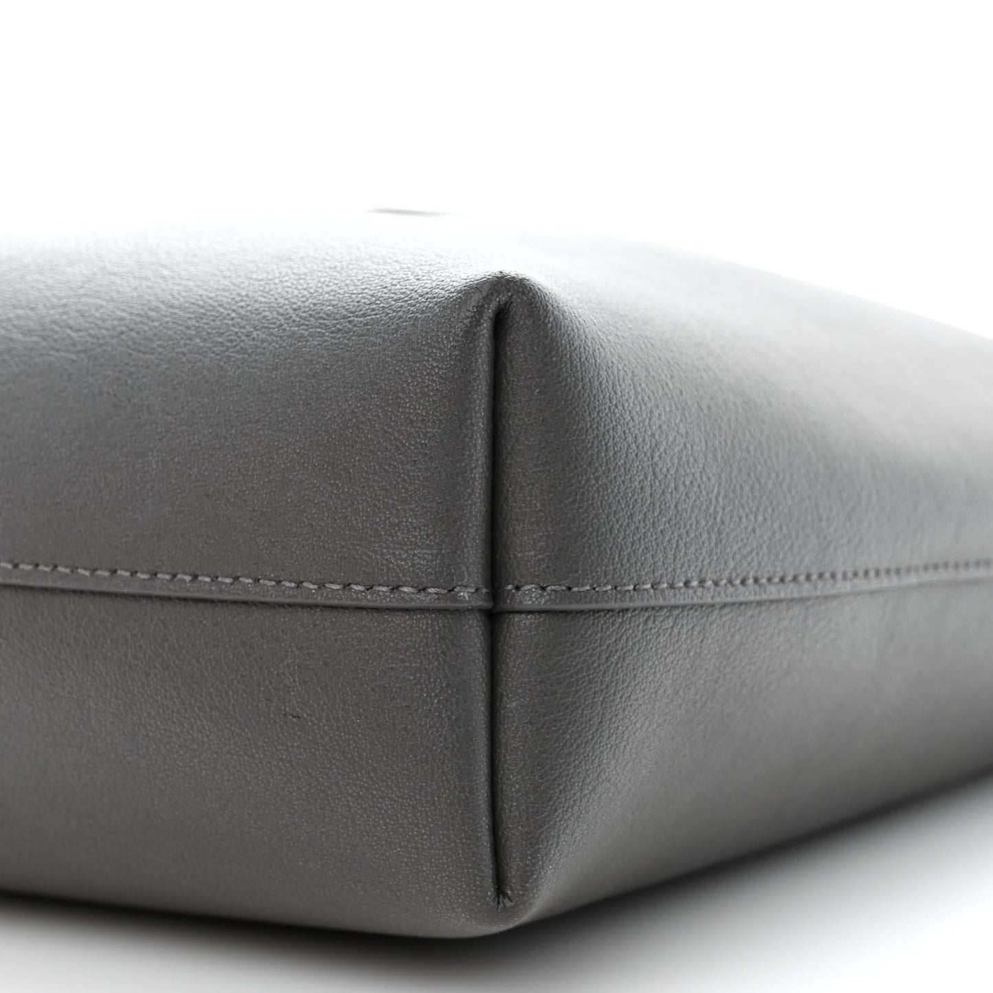 Calfskin Toy Shopping Tote Earth Grey