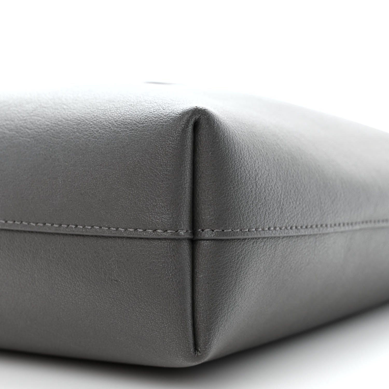 Saint Laurent Calfskin Toy Shopping Tote Earth Grey 10 of 13