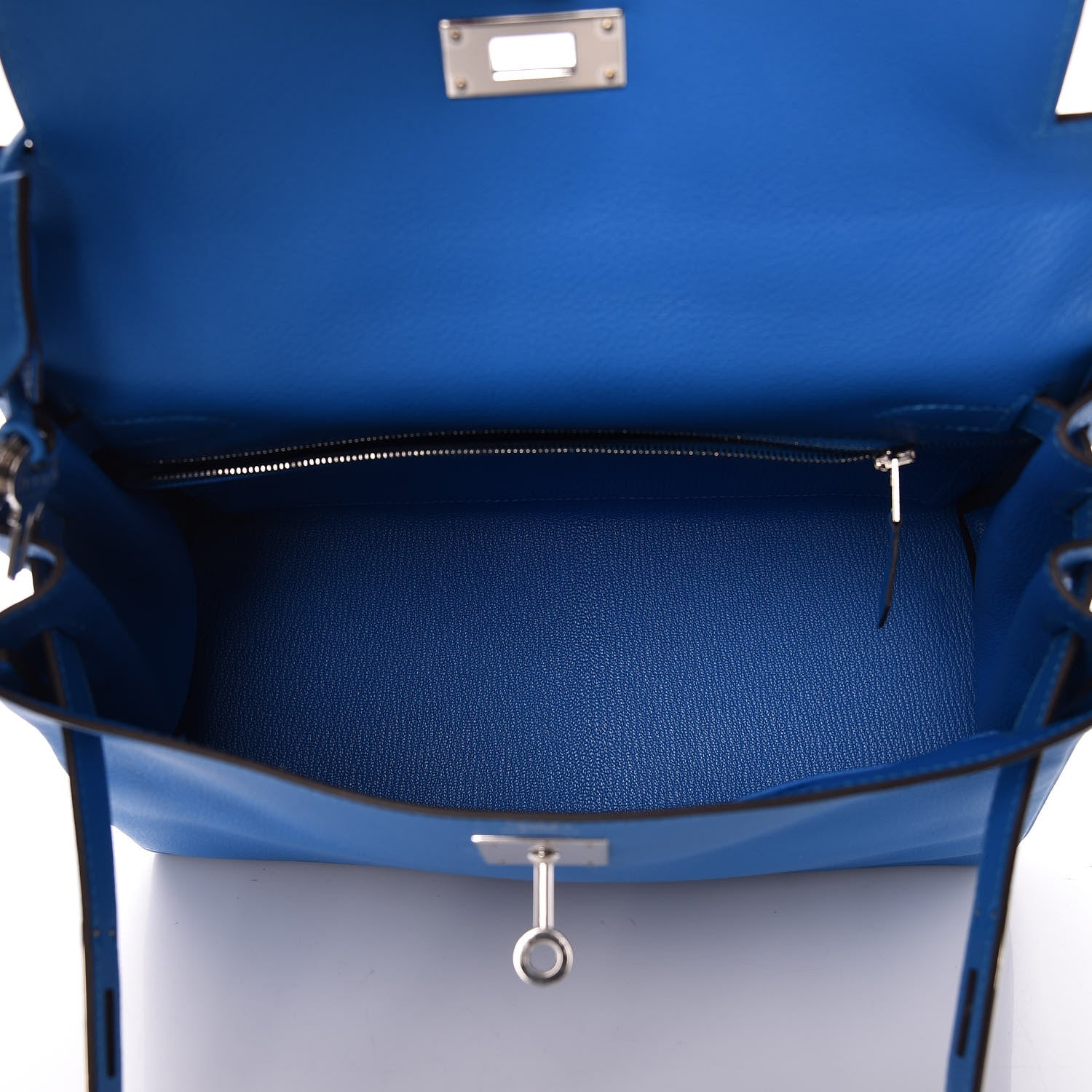 Hermes Evercolor Kelly Retourne 28 Bleu Hydra 7 of 10