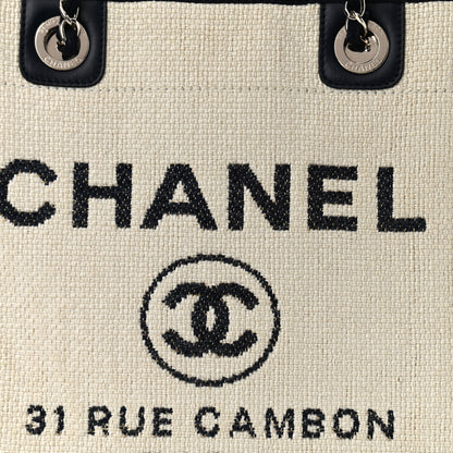 Chanel Mixed Fibers Mini Deauville Tote White 8 of 10