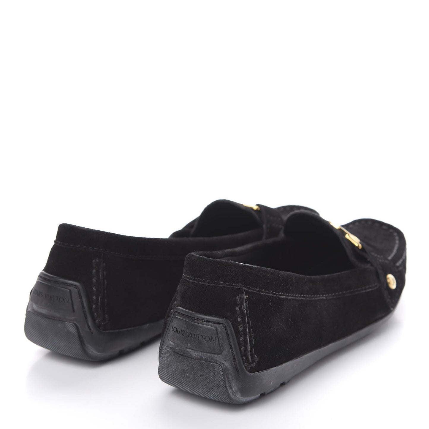 Suede Loafers 38.5 Black