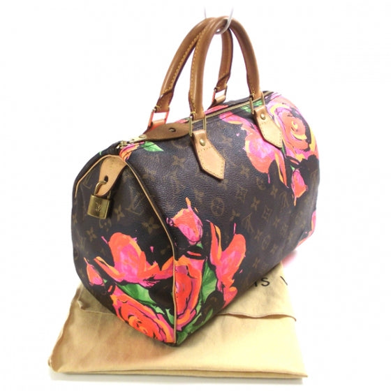 Louis Vuitton Monogram Roses Speedy 30 3 of 9