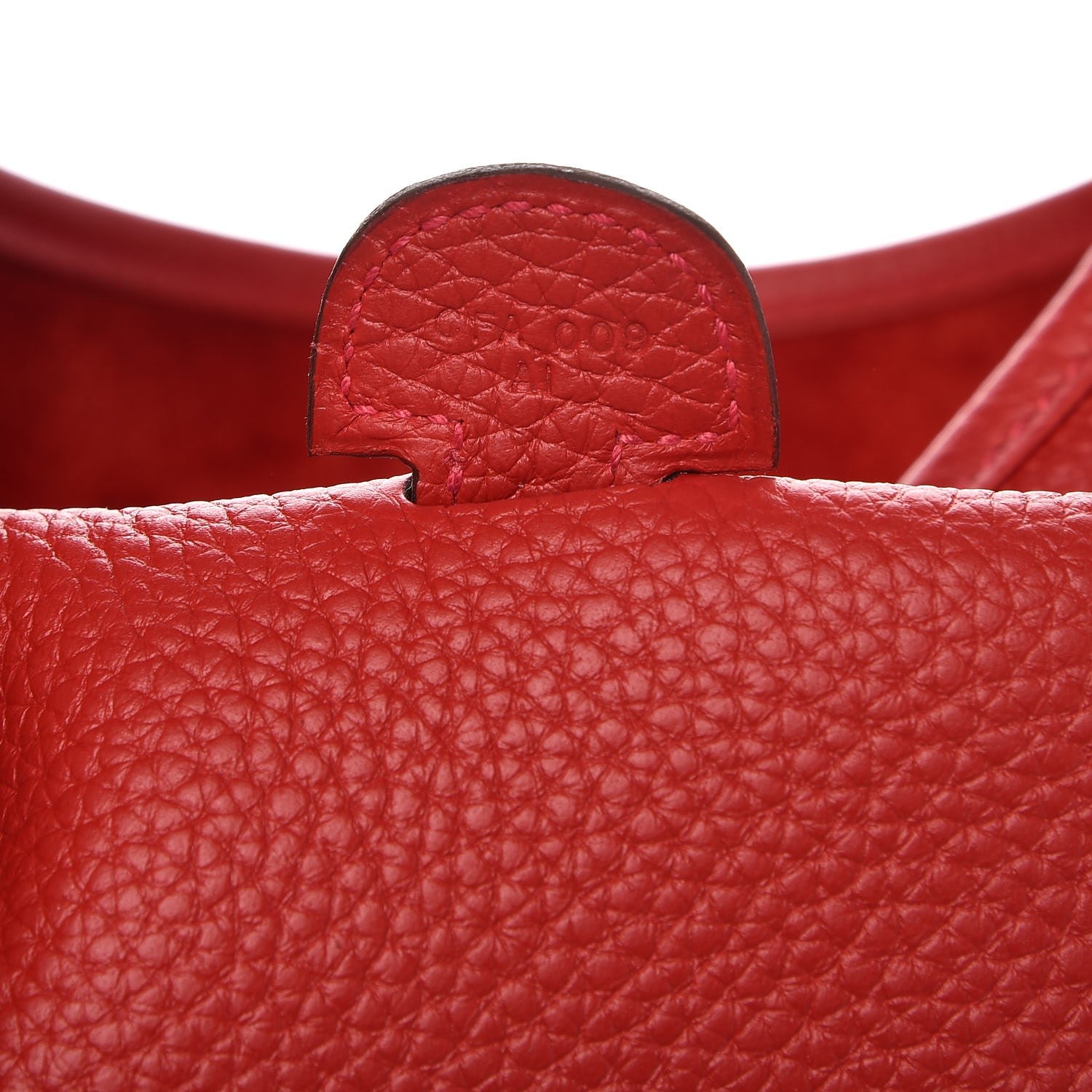 Hermes Taurillon Clemence Evelyne III PM Rouge Casaque 8 of 8