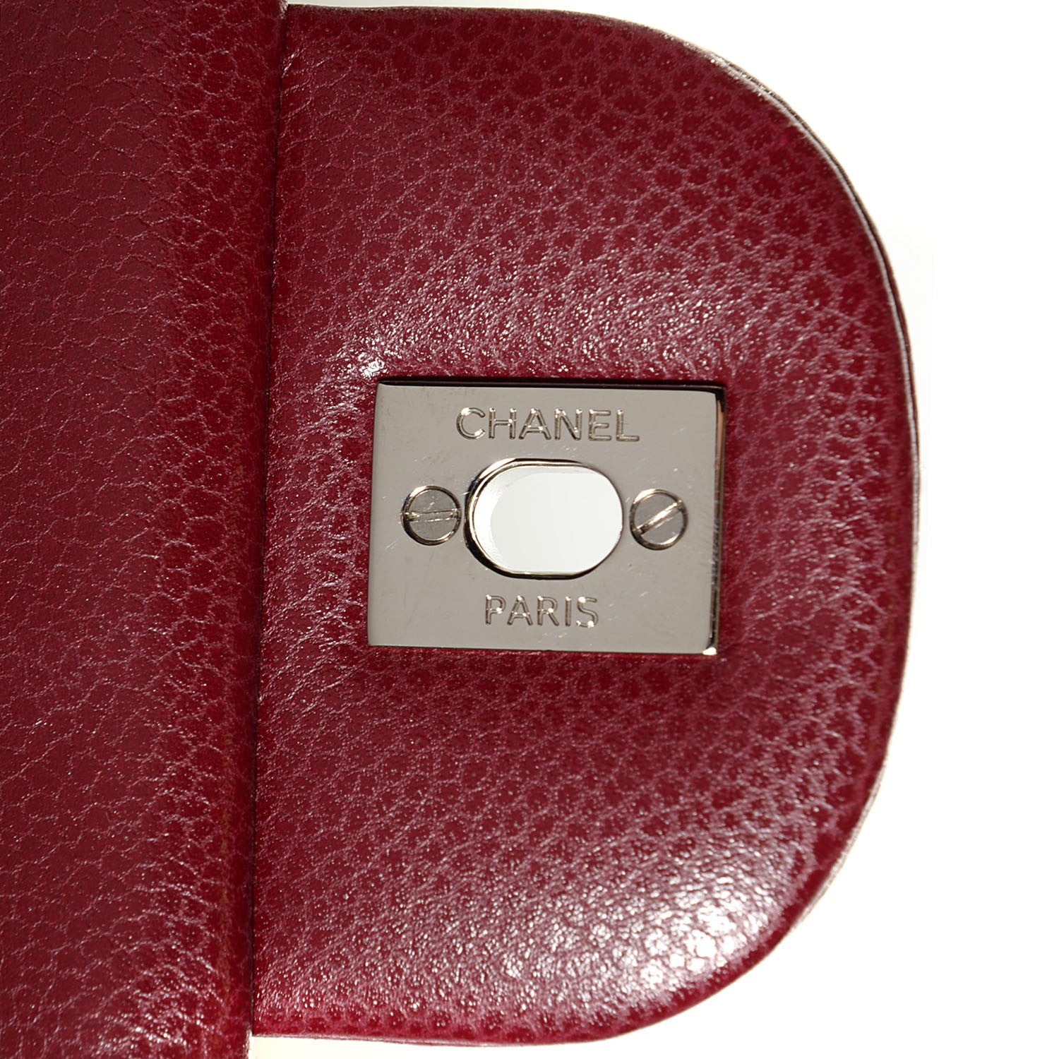 Chanel Caviar Jumbo Single Flap Dark Red 7 of 16