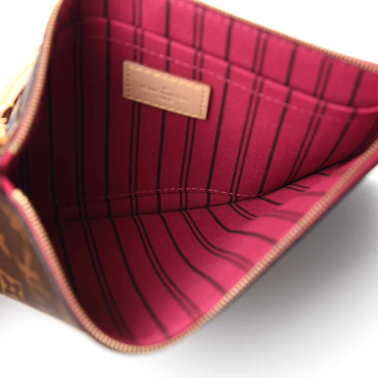 Louis Vuitton Monogram Neverfull MM GM Pochette Pivoine 4 of 7