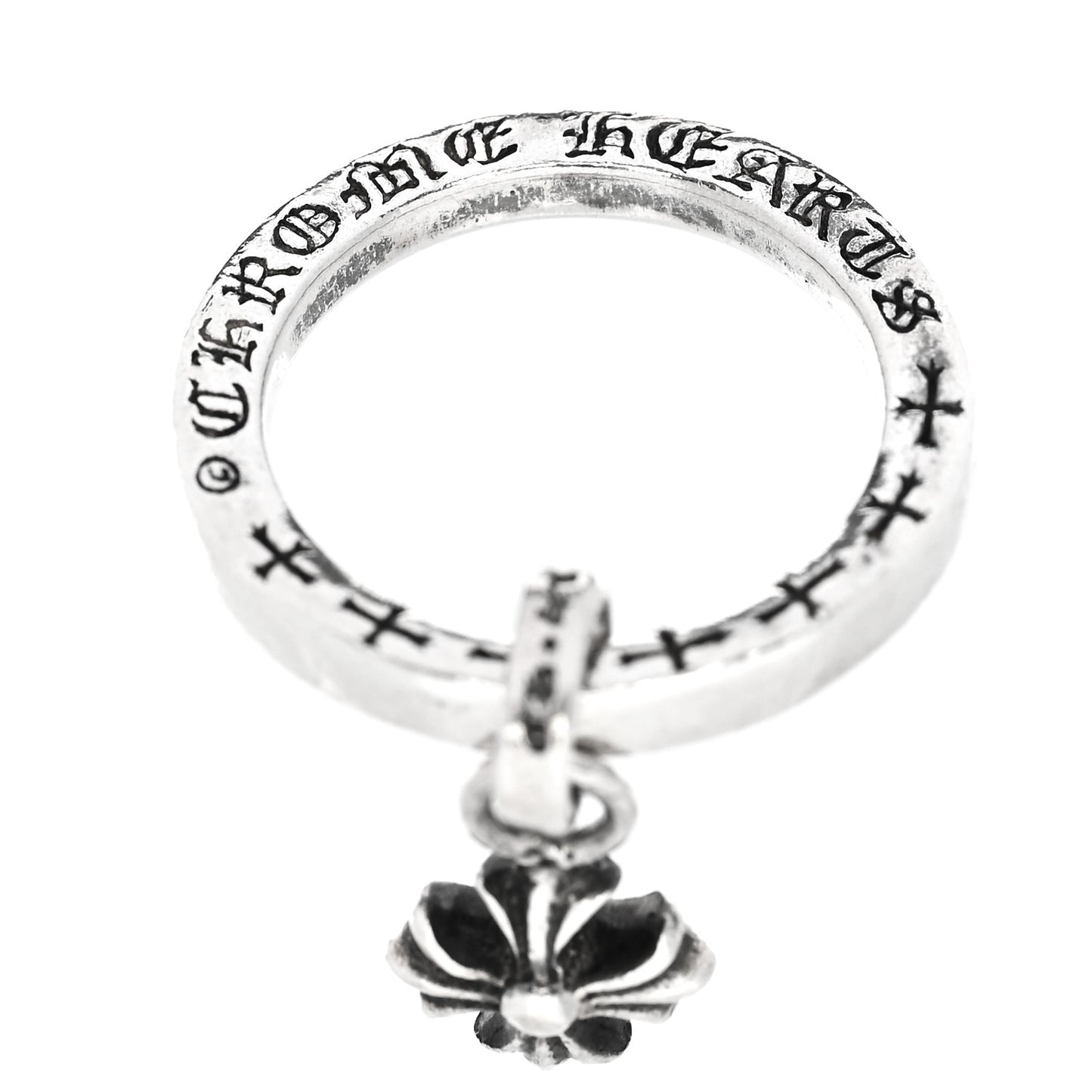 Sterling Silver Cross Celtic Charm Ring 51 5.75