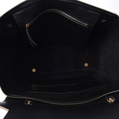 Celine Smooth Calfskin Large Bi-Color Belt Bag Black 5 of 8