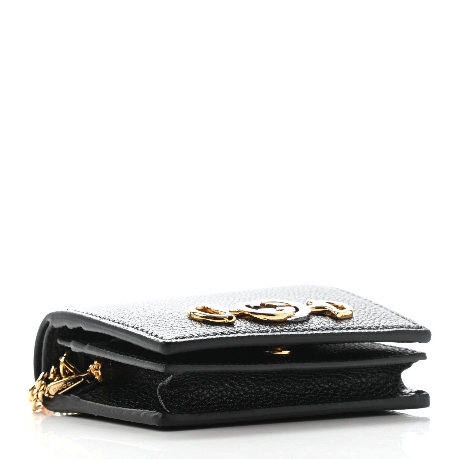 Gucci Grainy Calfskin Zumi Card Case Wallet Black 4 of 8