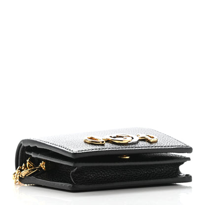Gucci Grainy Calfskin Zumi Card Case Wallet Black 4 of 8