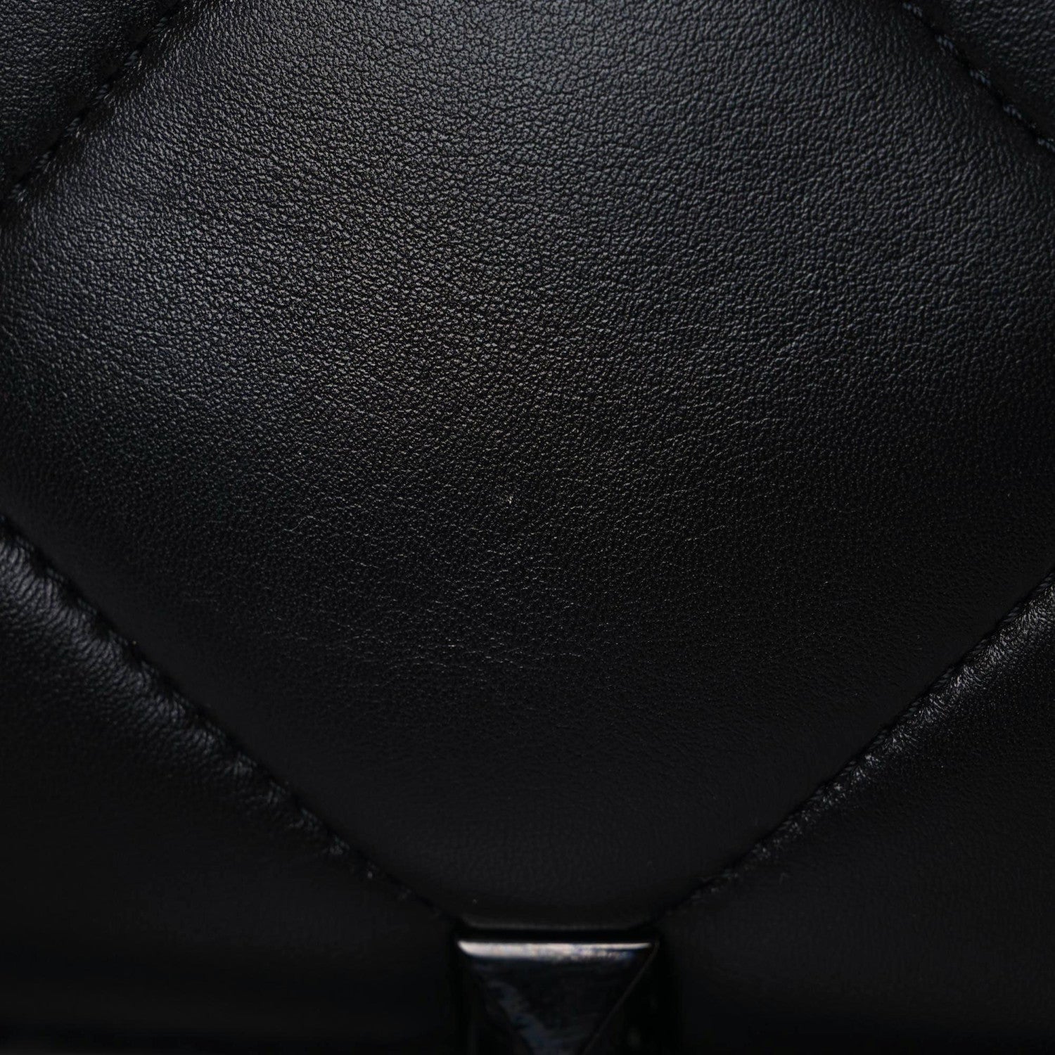 Valentino Garavani Nappa Monochrome Large Roman Stud Shoulder Bag Black 13 of 14