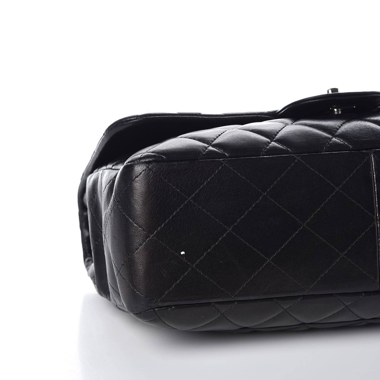 Chanel Lambskin Quilted Jumbo Single Flap Black 11 of 11
