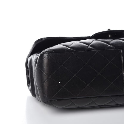 Chanel Lambskin Quilted Jumbo Single Flap Black 11 of 11