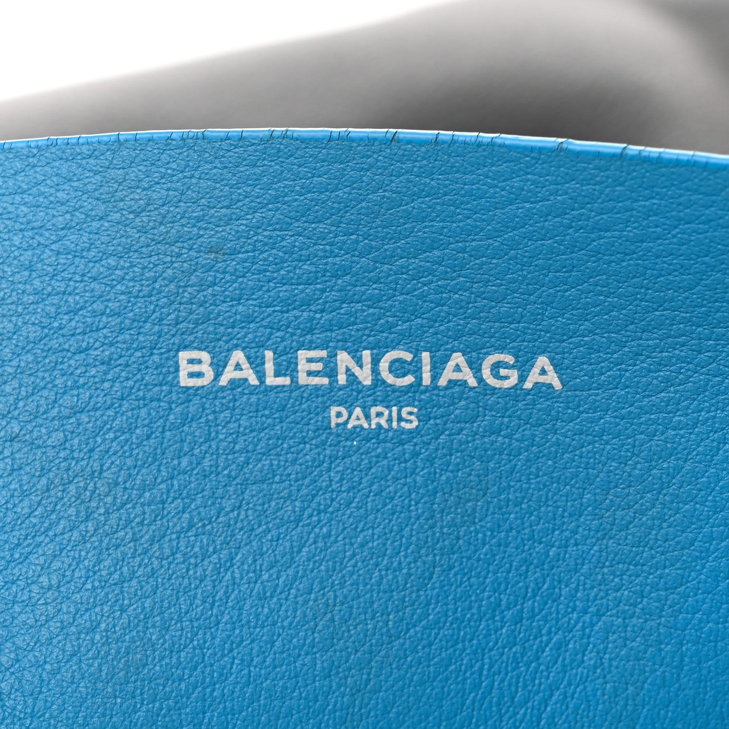 Balenciaga Veau Baltimore Double Sided Small Everyday Tote Bleu Turquoise Black 11 of 21