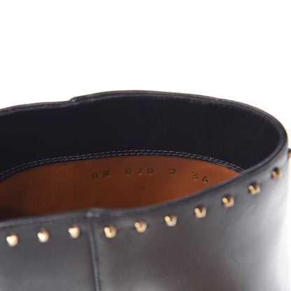Valentino Garavani Calfskin Lovestud Ankle Boots 36 Black 8 of 8