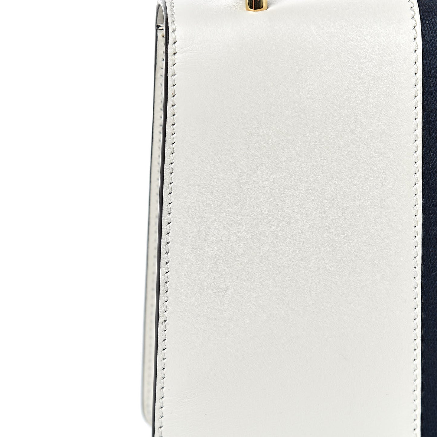 Calfskin Embroidered Small Sylvie Shoulder Bag White
