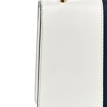 Gucci Calfskin Embroidered Small Sylvie Shoulder Bag White 14 of 14