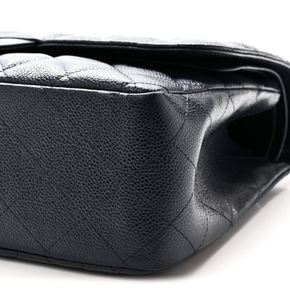 Chanel Caviar Quilted Jumbo Double Flap Navy Blue Navy Blue 10 of 10