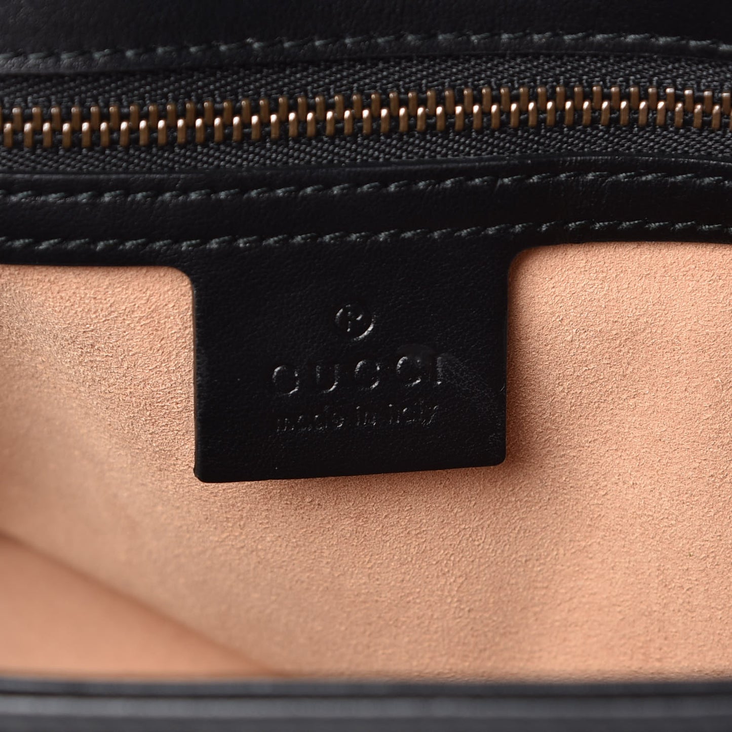 Calfskin Matelasse Small GG Marmont Shoulder Bag Black