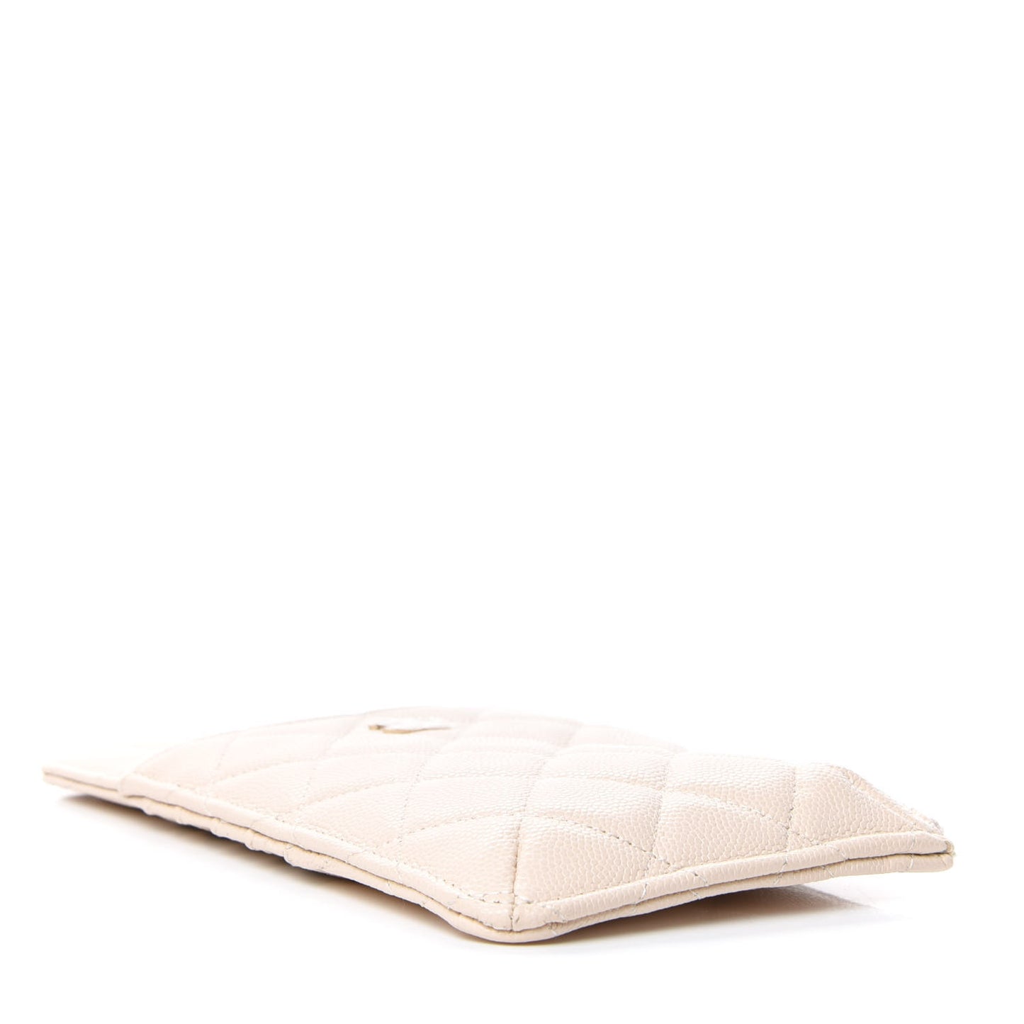 Caviar Quilted Classic iPhone Pouch Light Beige