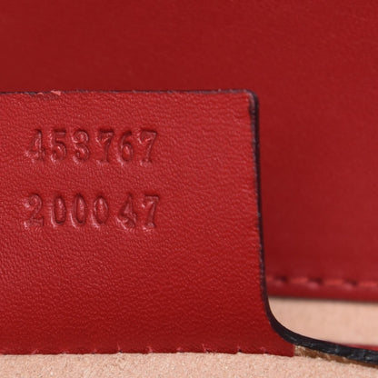 Gucci Nappa Bamboo Small Nymphaea Top Handle Bag Hibiscus Red 8 of 10