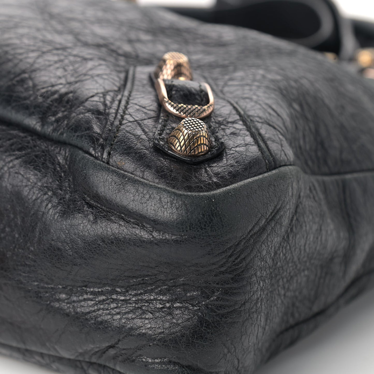Agneau Giant 12 Rose Gold Hardware Town Black