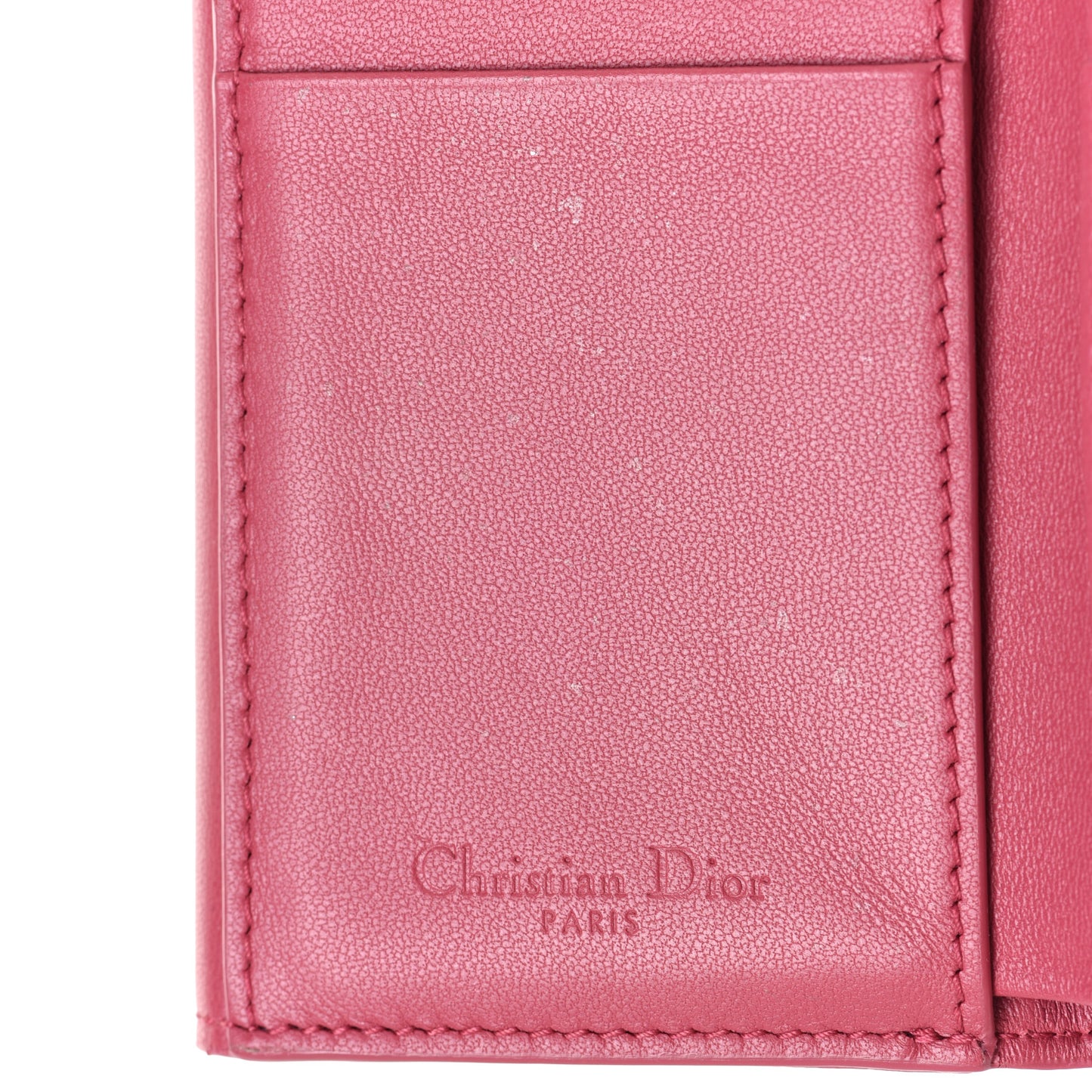 Lambskin Cannage Lady Dior Lotus Wallet