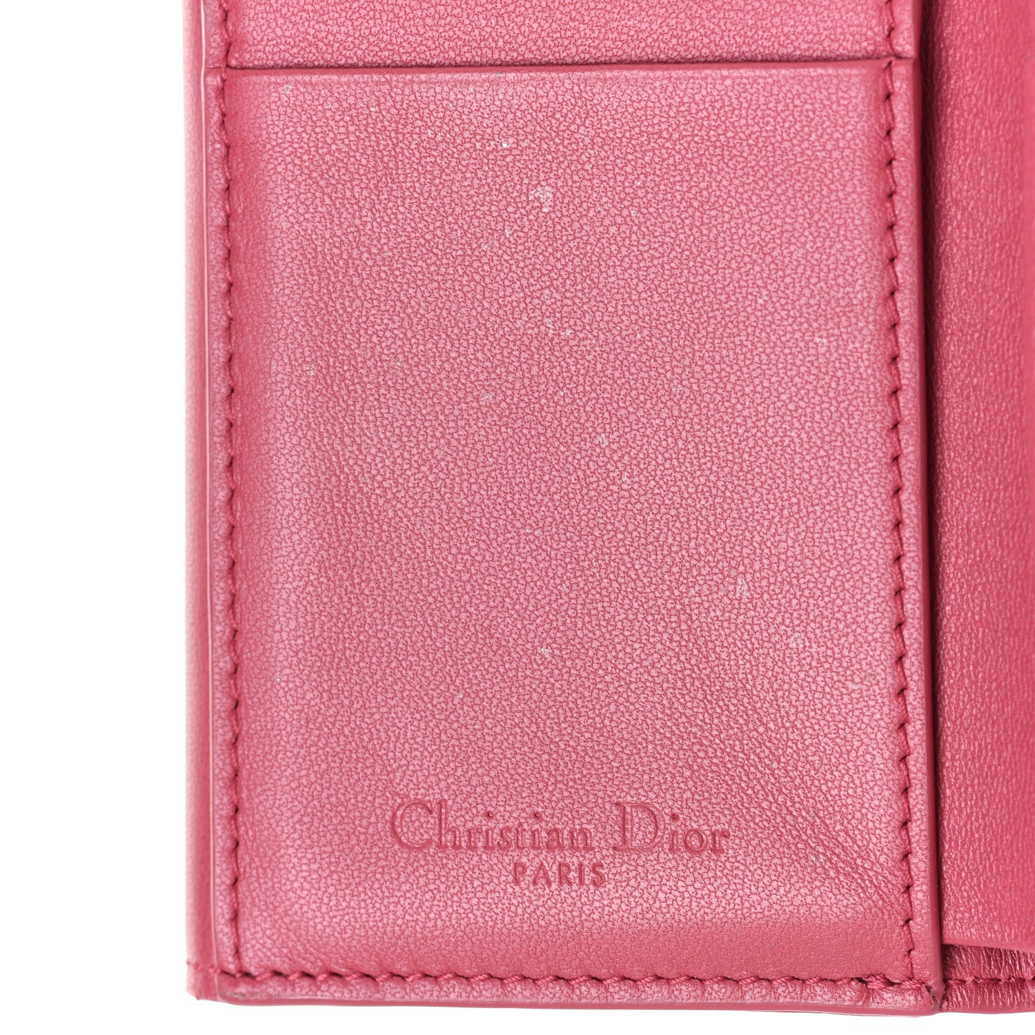 Christian Dior Lambskin Cannage Lady Dior Lotus Wallet 13 of 14