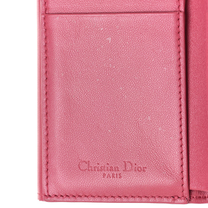 Christian Dior Lambskin Cannage Lady Dior Lotus Wallet 13 of 14