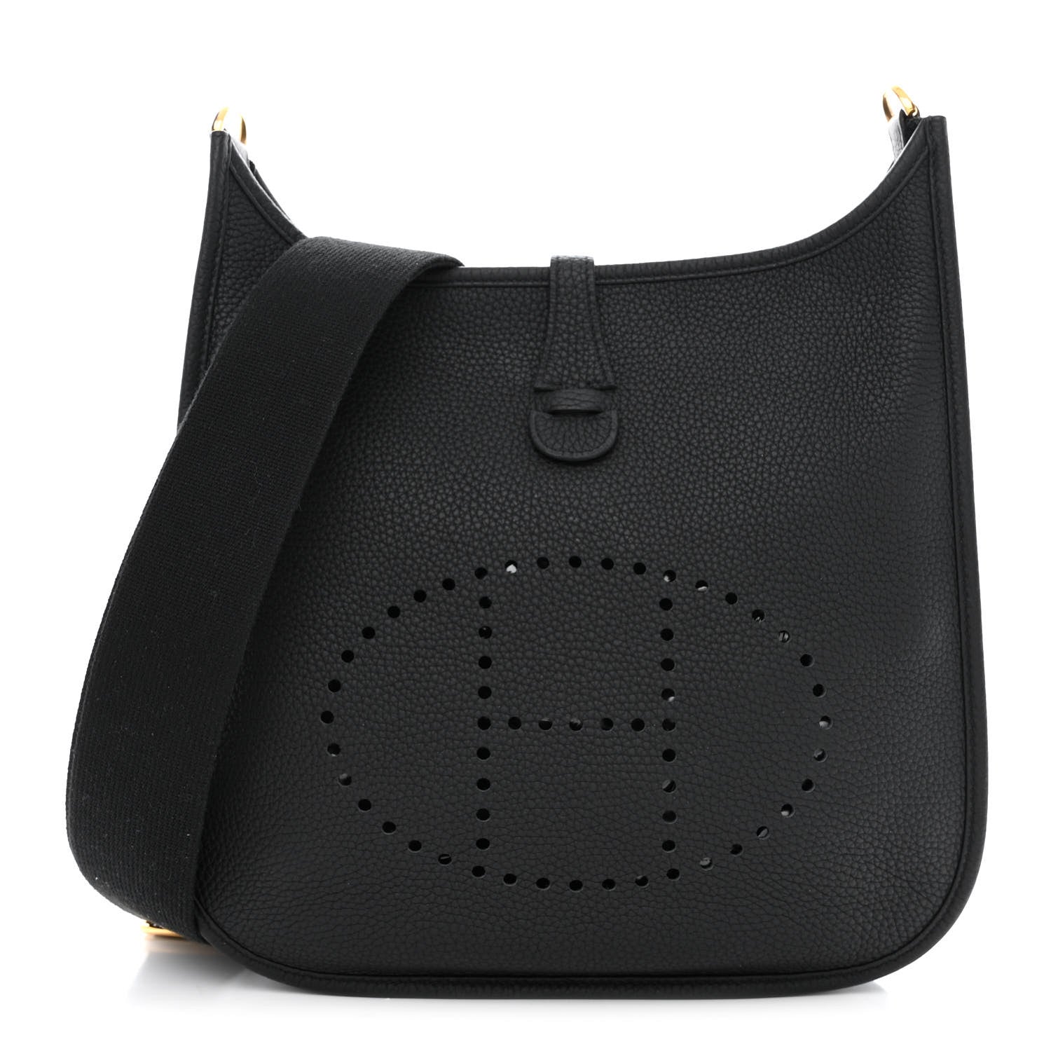 Hermes Taurillon Clemence Evelyne III PM Black 1 of 12