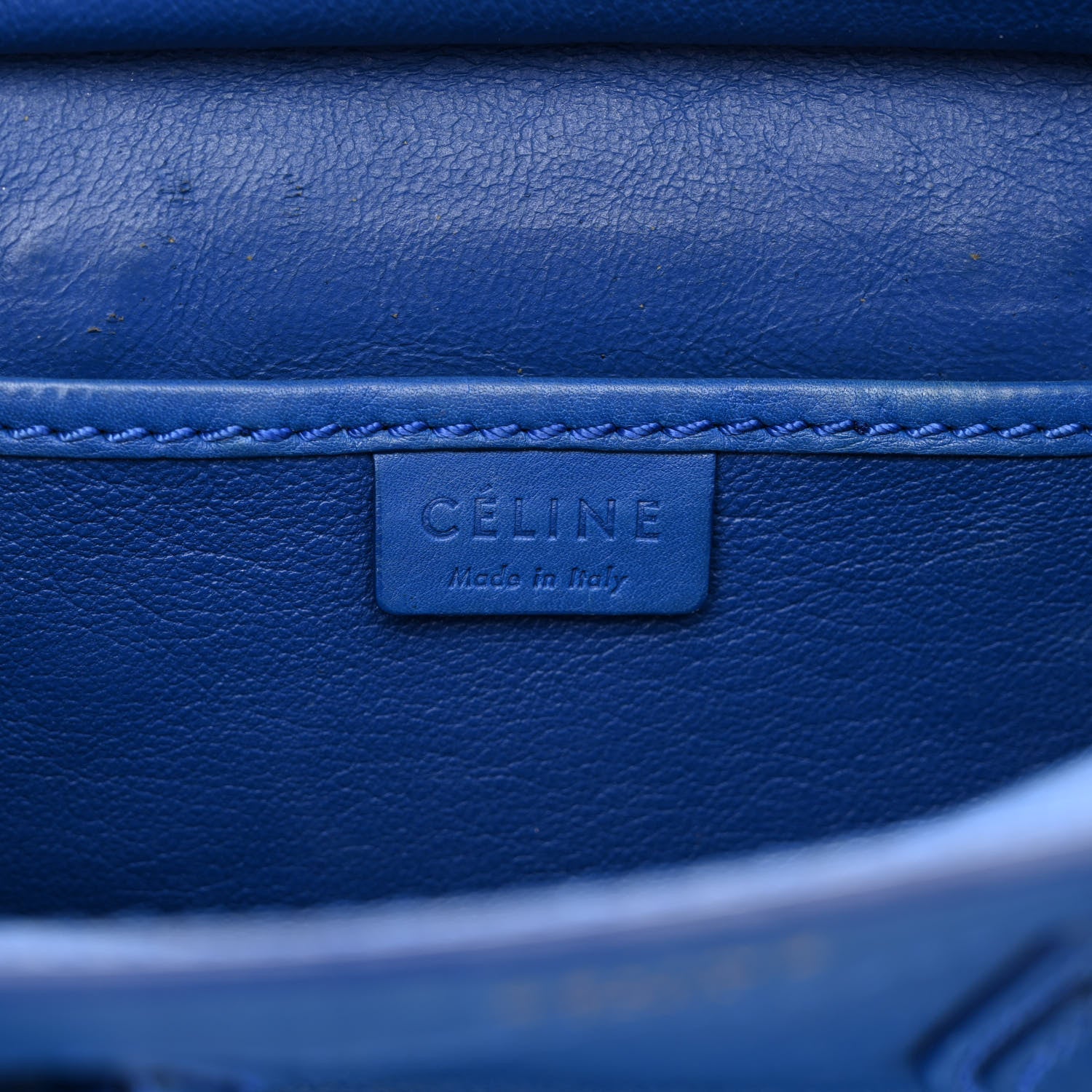 Celine Smooth Calfskin Nano Luggage Royal Blue 6 of 16