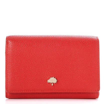 Mulberry Glossy Goatskin Tree French Purse Wallet Poppy Red 1 of 7