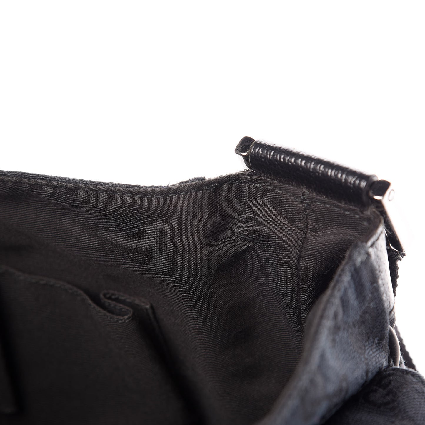 Monogram Small Flap Messenger Bag Black