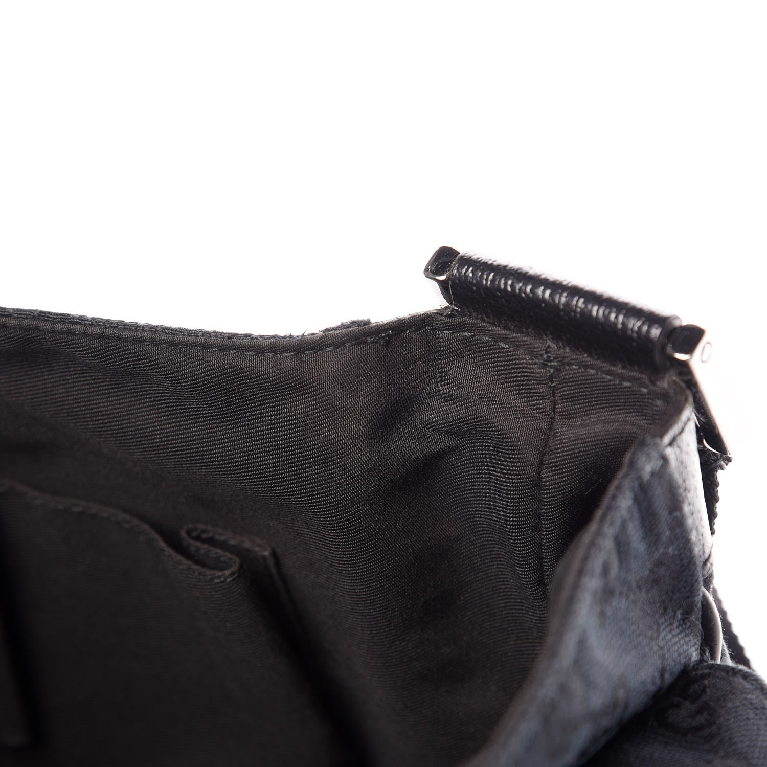 Gucci Monogram Small Flap Messenger Bag Black 13 of 13
