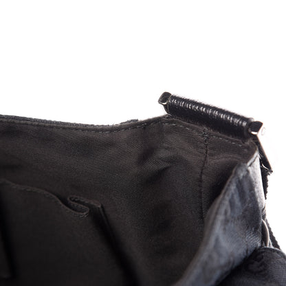 Gucci Monogram Small Flap Messenger Bag Black 13 of 13