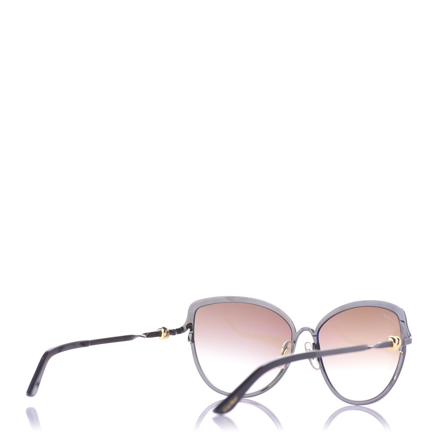 Metal Trinity Sunglasses CT0089S Black Brown