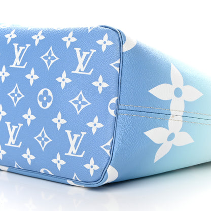 Louis Vuitton Monogram Giant By The Pool Neverfull MM Blue 10 of 23