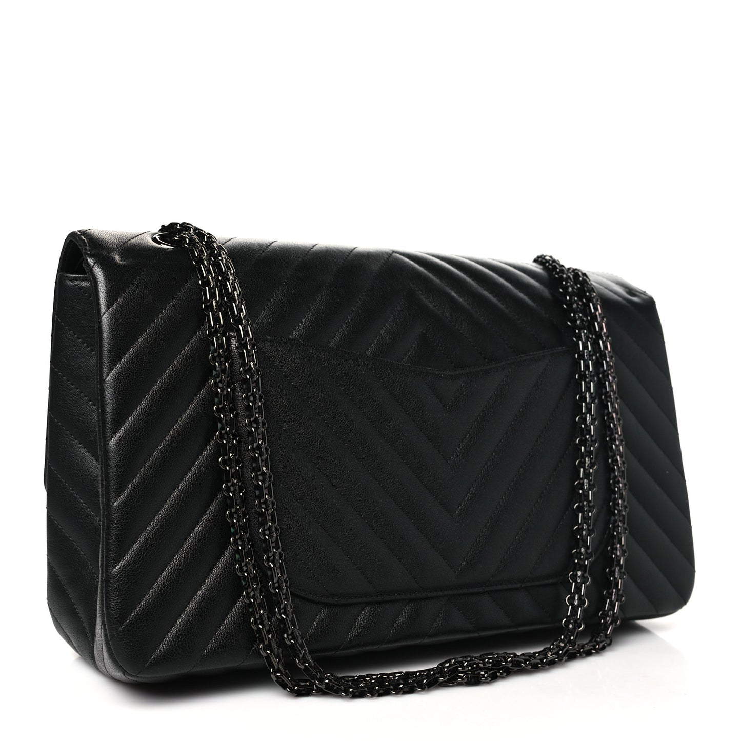 Sheepskin Chevron Quilted 2.55 Reissue 227 Flap So Black